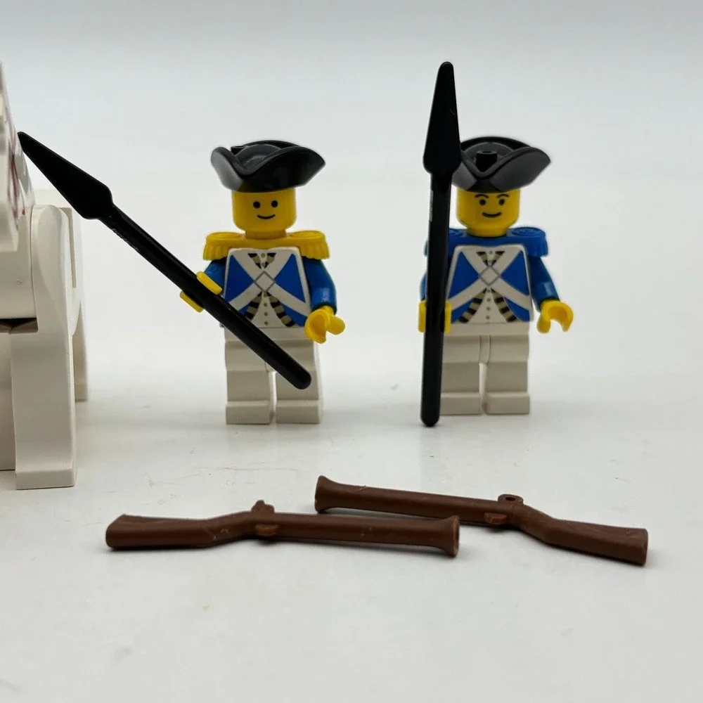 LEGO Pirates Imperial Soldiers Minifigure Horse Lot x5 Vintage Muskets Spears